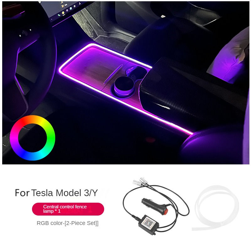 Thumbnail: For Telsa Ambient Light Decorative Light App Control