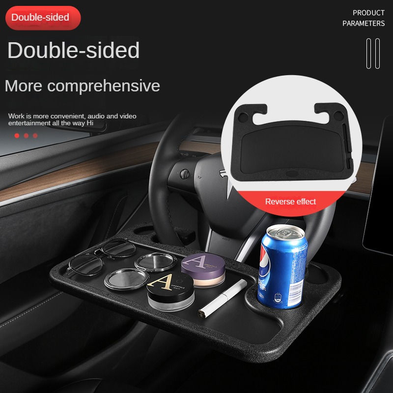Thumbnail: For Tesla Model 3/Y Steering Wheel Table Multifunctional Support Plate