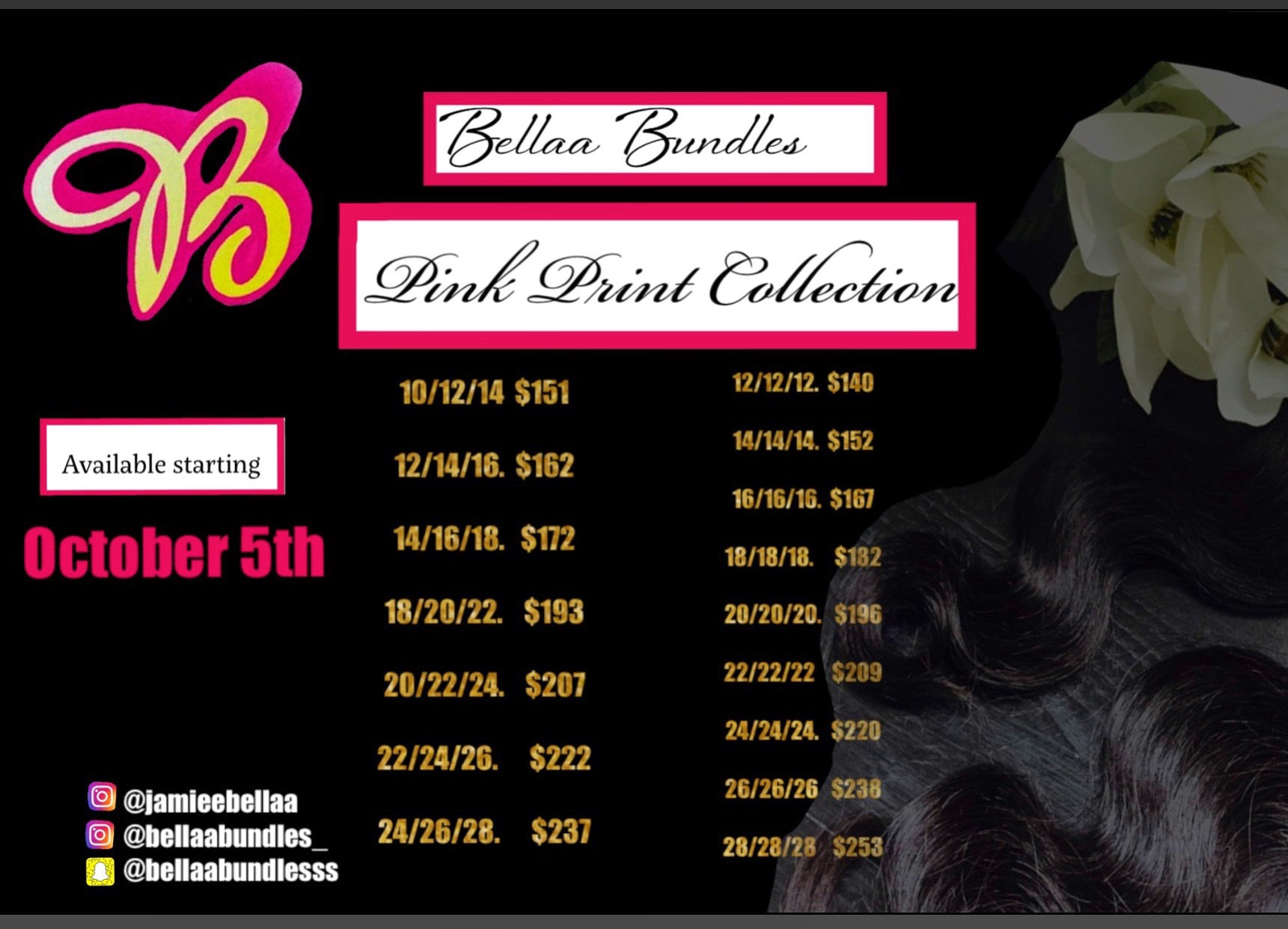 Pink Print Collection 20/22/24