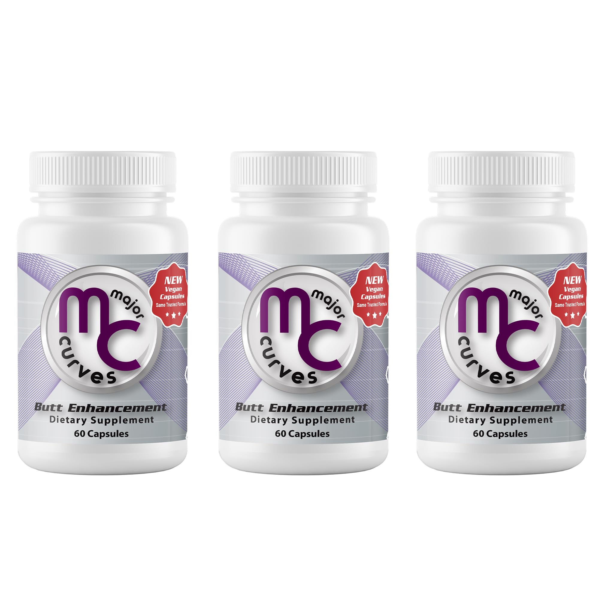 Major Curves Butt Enhancement and Enlargement Capsules (3 Bottles)
