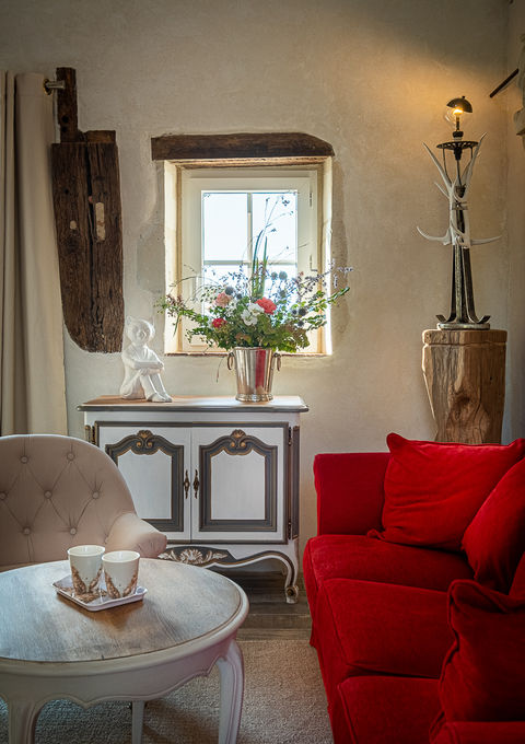 Le salon de la Maison du Four à Pain du Hameau de la Closerie