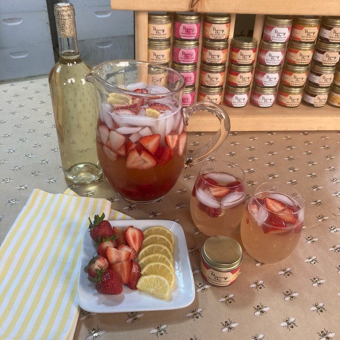 White Strawberry Summer Sangria (Kims Signature Cocktail)