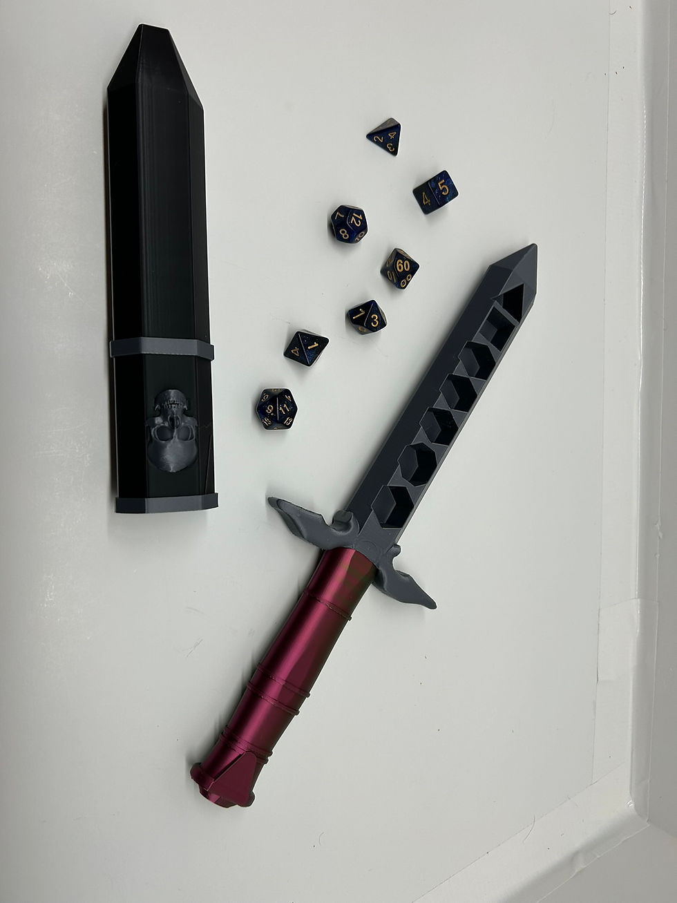 Thumbnail: Venom - One of a Kind Dungeons and Dragons - Skyrim Inspired Dagger Dice Holder
