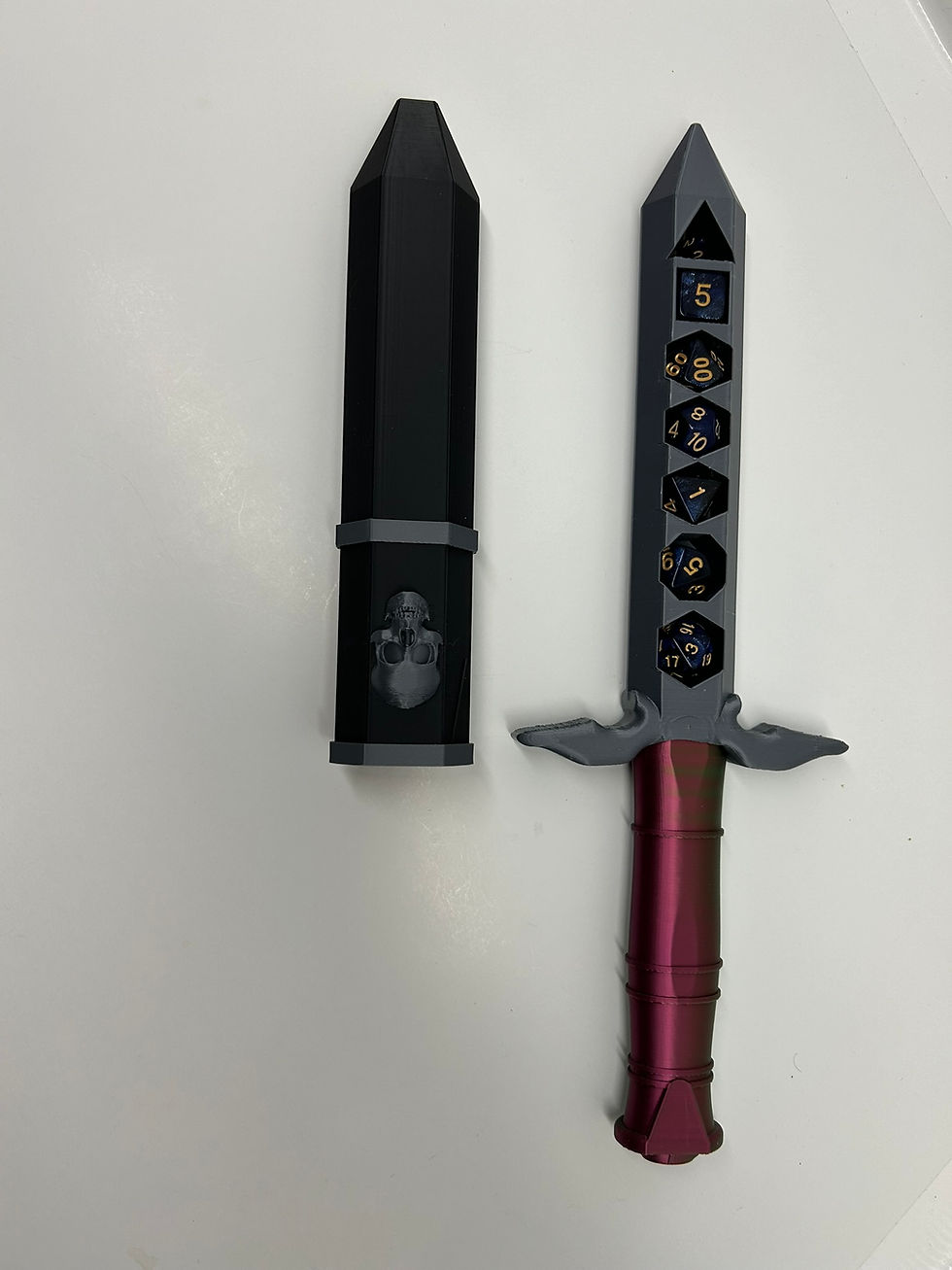 Thumbnail: Venom - One of a Kind Dungeons and Dragons - Skyrim Inspired Dagger Dice Holder