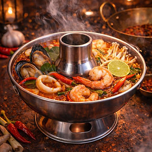 Tom Yum seafood hot pot