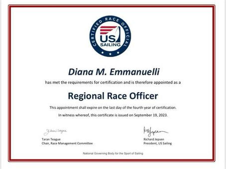 Diana Emmanuelli nombrada Regional Race Officer por US Sailing