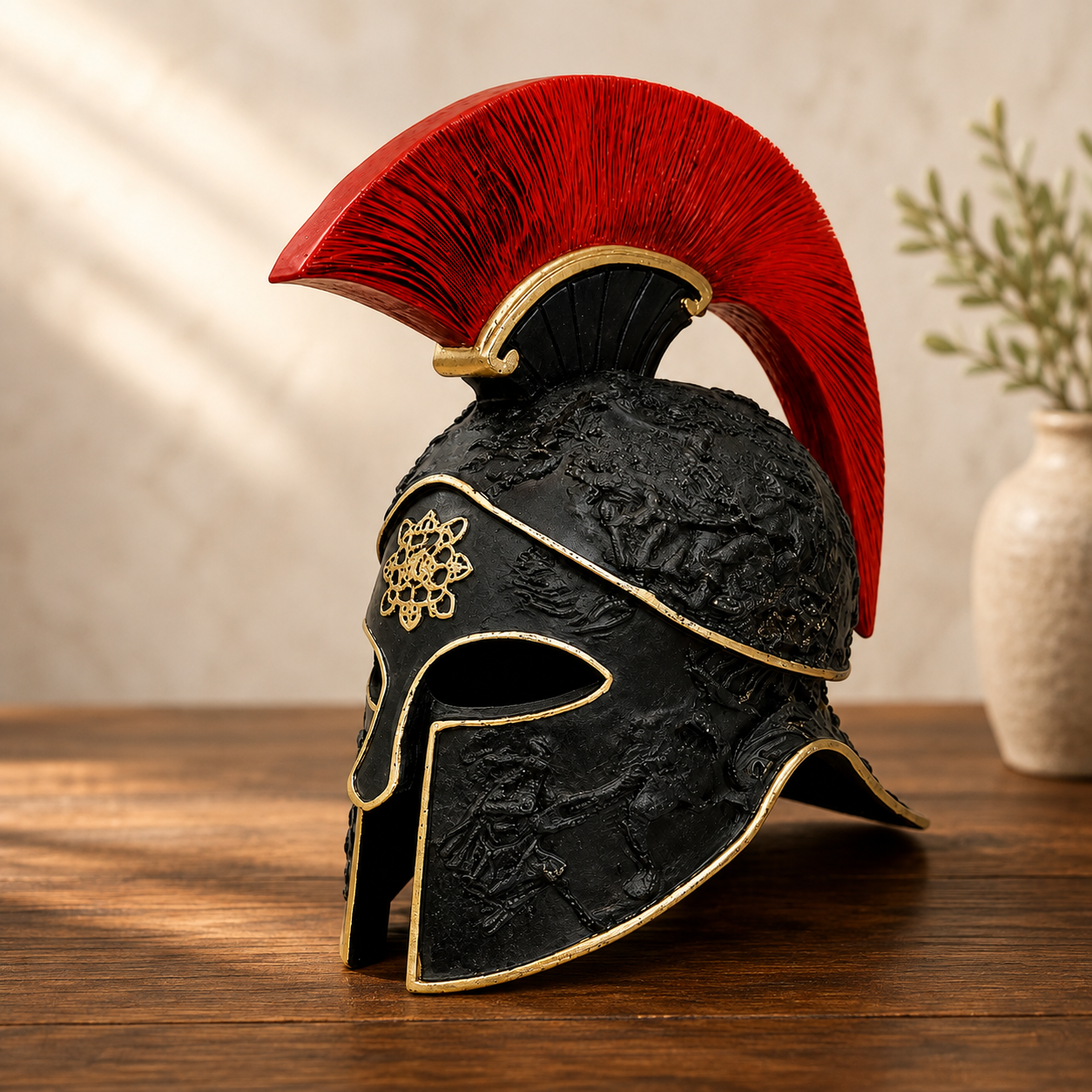 Roman Legionary Helmet Resin Statue