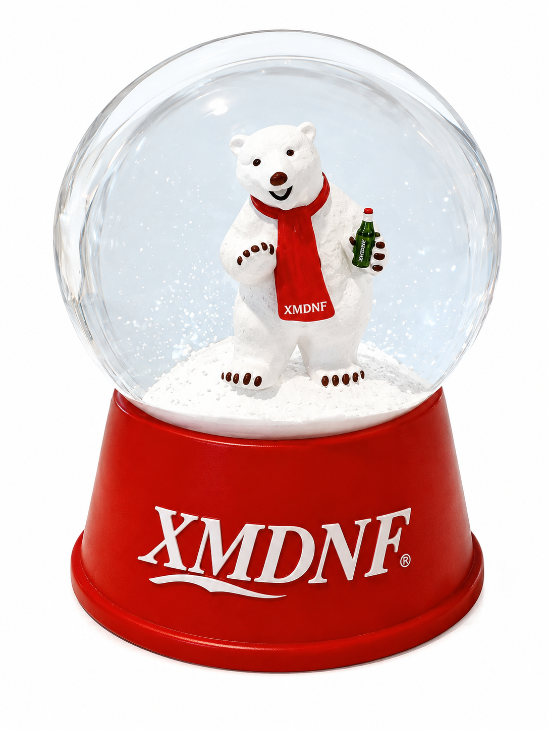 Polar Bear Holiday Snow Globe