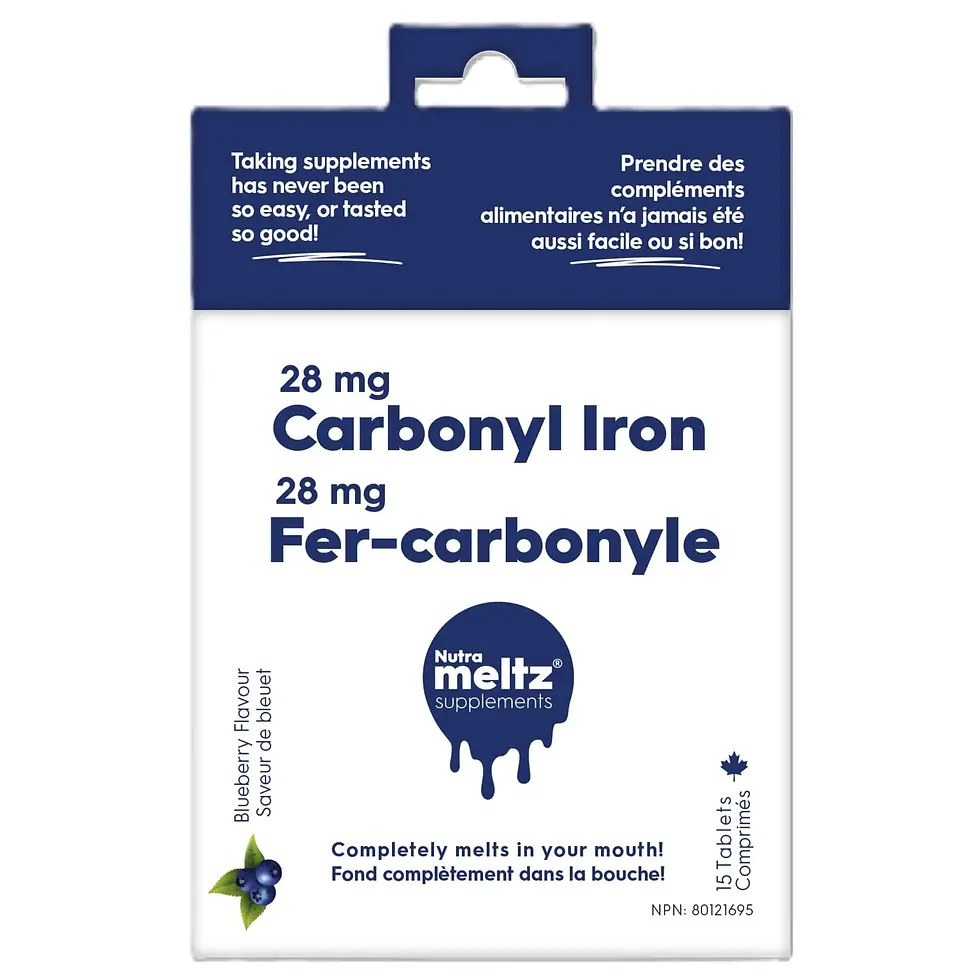 Nutrameltz Carbonyl Iron 28 mg 15 Tablets