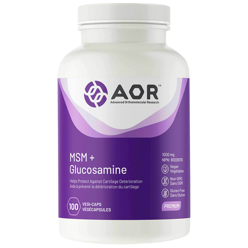AOR MSM + Glucosamine 100 Capsules