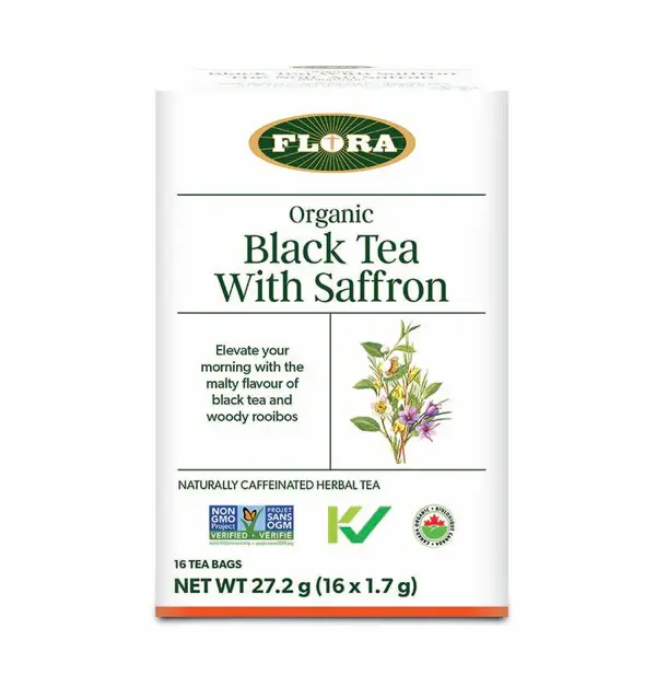 Flora Black Tea with Saffron 16 Tea Bags