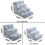 Thumbnail: Pet Dog Ladder 3/4 Steps Stairs for Sofa Bed Cat Dog Stairs Ramp 