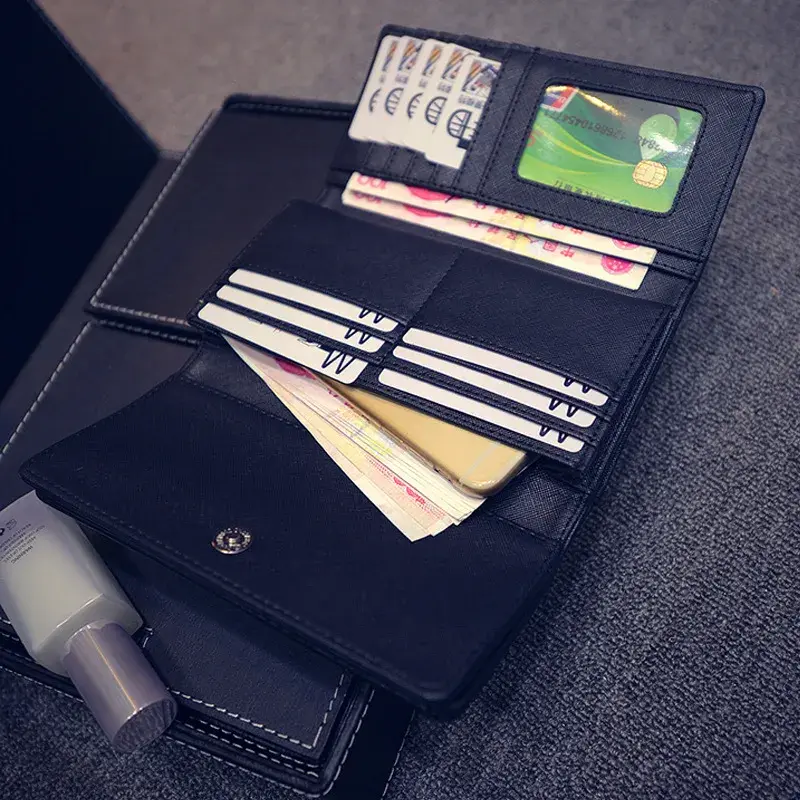 Thumbnail: Vegan Leather Buckle Wallets