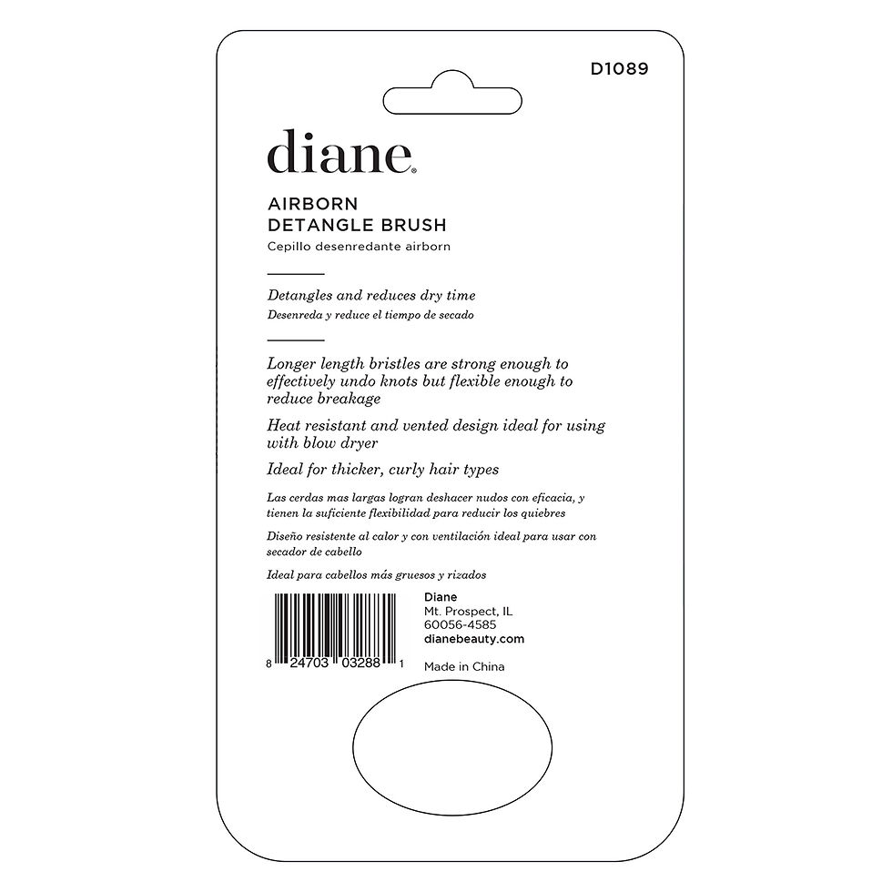 Thumbnail: Diane Airborn Detangle Brush (Light Pink)