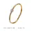 Thumbnail: Titanium Steel 18K Gold Plated Bangle Bracelet