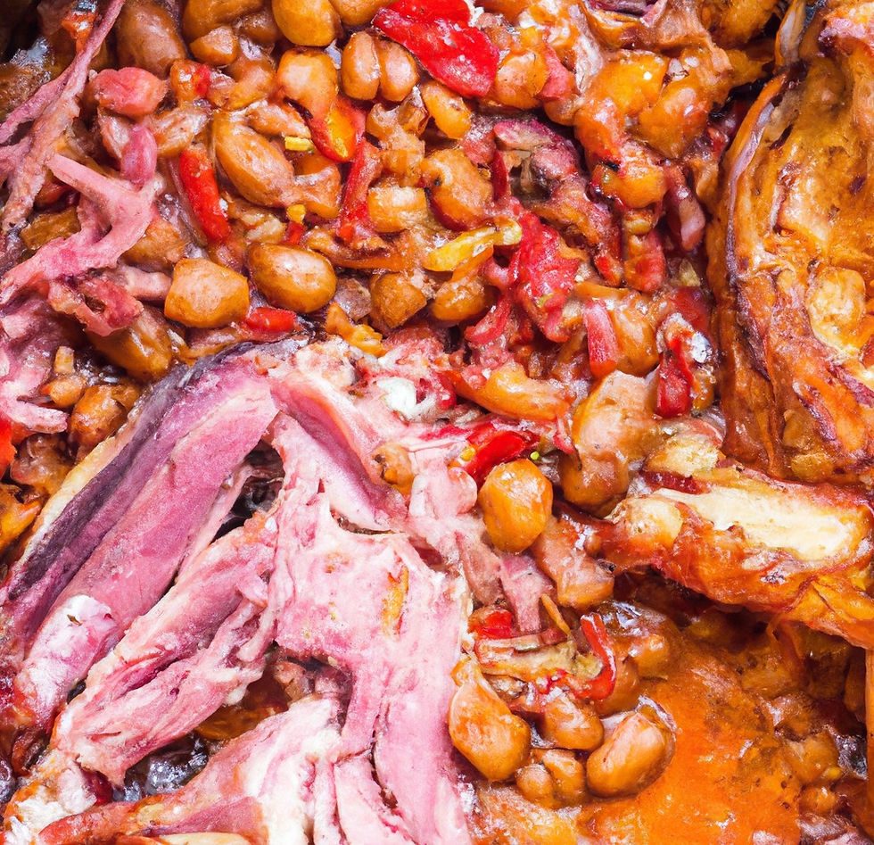 Homemade Baked Beans and Ham Hock