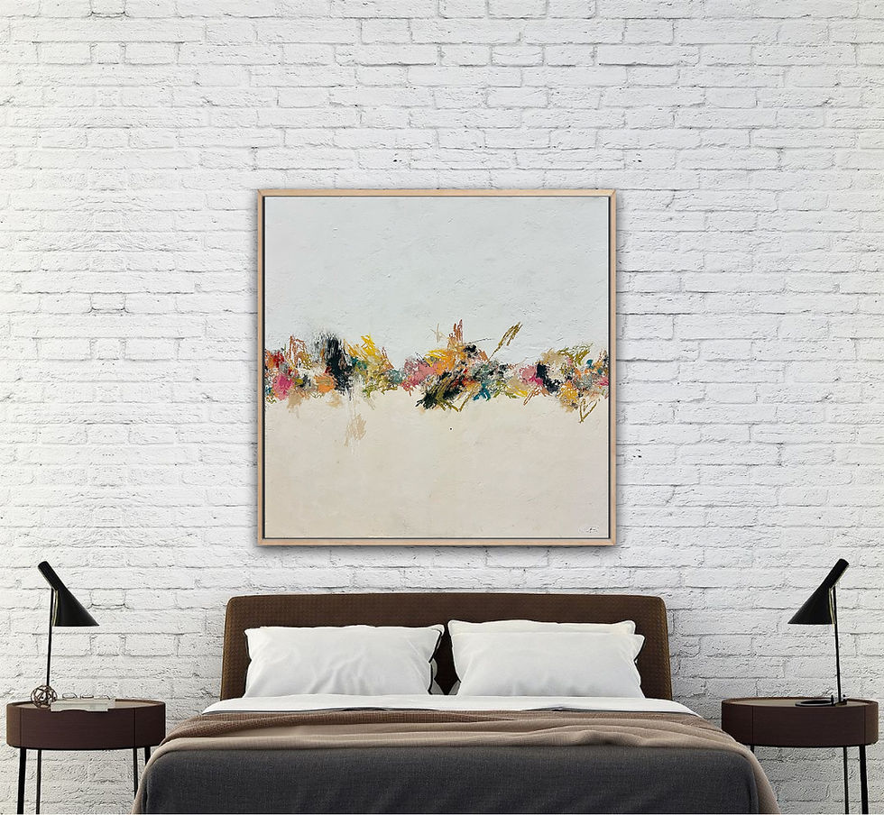 Wildflower abstract painting