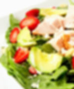Oven Roasted Chicken, Spinach & Strawberry Salad