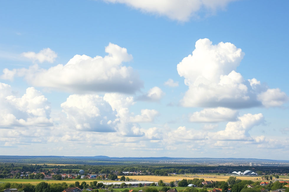 A landscape abundant in energy, food, transportation, entertainment and housing with light