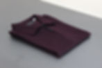 Side view of Red Wine zipper polo shirt showcasing fit and sleeve cut – Kaliyuga Wear