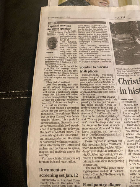 MLK Weekend Kenosha News Entries