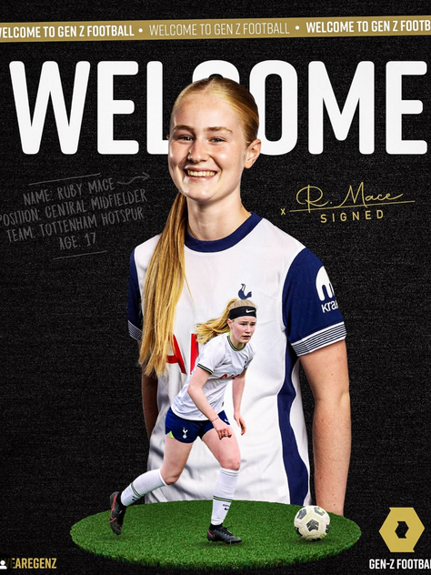 Gen-Z Football Welcomes Rising Star Ruby Mace to the Team