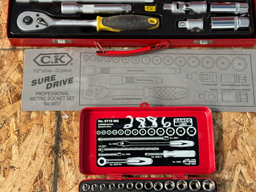 C.K. 1/2 DRIVE 22-PIECE TOOL SET AND BAHCO TOOL SET, consigned in April 4, 2026 Auction
