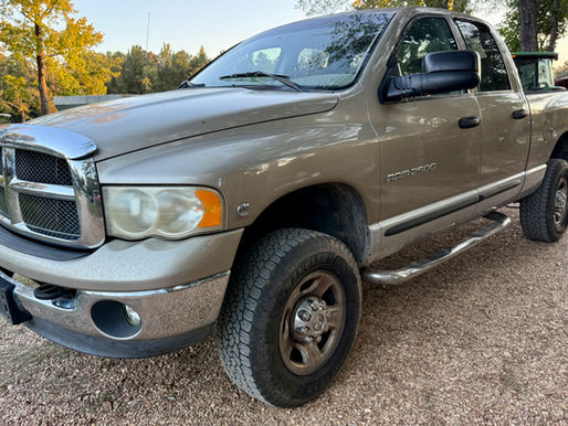 2003 DODGE RAM 2500 TRUCK, consigned in October 4, 2025 Auction
