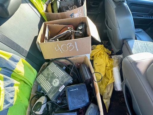 LOT OF THREE (3) BOXES OF MOTOROLA RADIOS, consigned in April 4, 2026 Auction