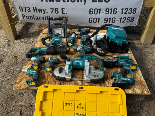 MAKITA BATTERY POWERED 14-PIECE SET, consigned in April 4, 2026 Auction