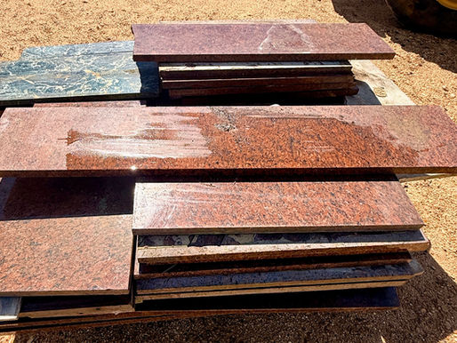 TWO (2) PALLETS OF GRANITE AND STONE, consigned in April 4, 2026 Auction