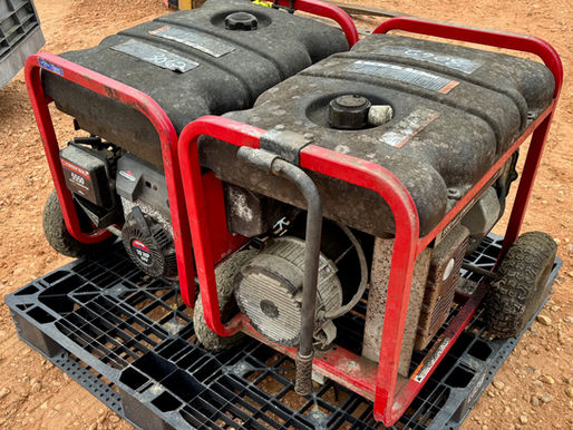 LOT OF TWO (2) TROY-BILT GENERATORS, consigned in April 4, 2026 Auction
