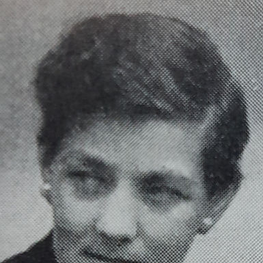 Maja Braathen. Porträtt ur Allhems Svenskt konstnärslexikon (1950-talet). Fri bild via Wikimedia Commons.