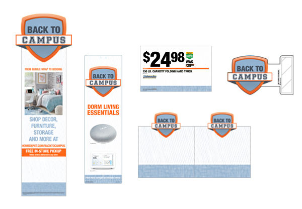 Back to Campus In-store signage