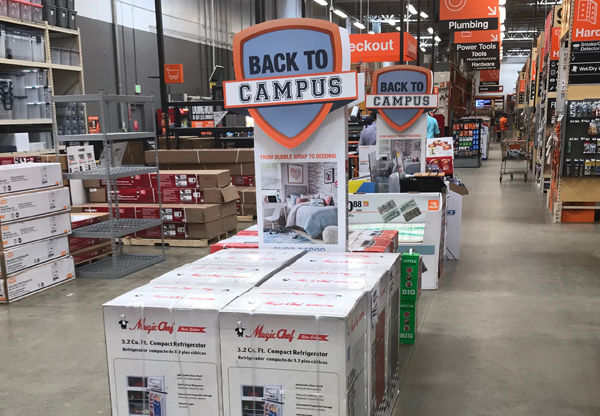 Back to Campus In-store "Racetrack"