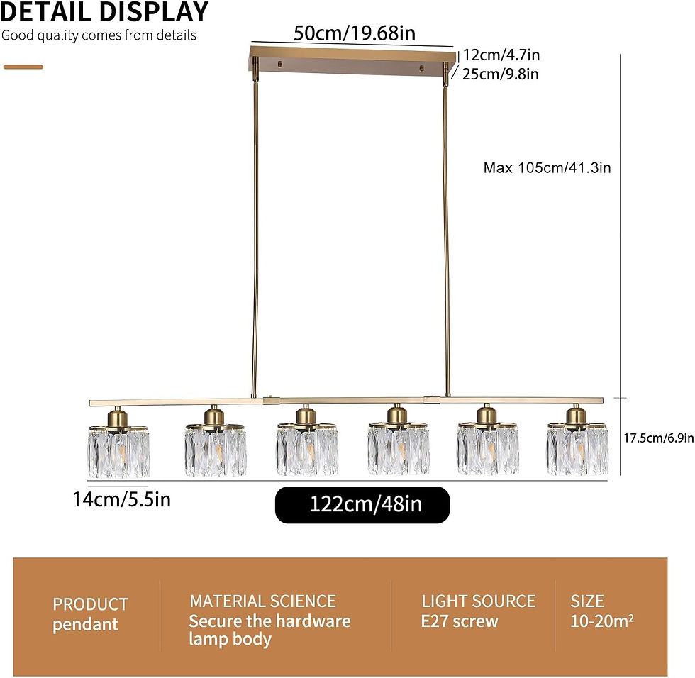 Thumbnail: Ganeed 6 Lights Pendant Light
