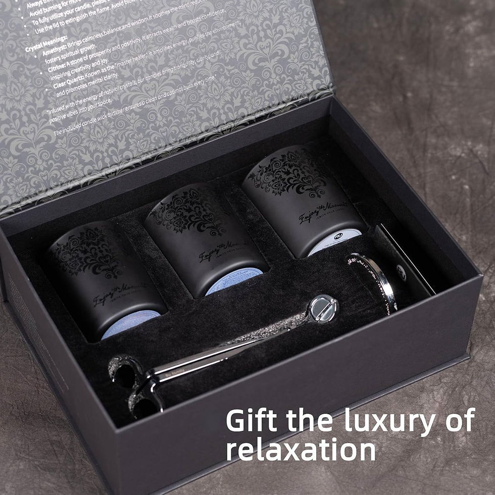 Thumbnail: Black Scented Candles - Set Of 3