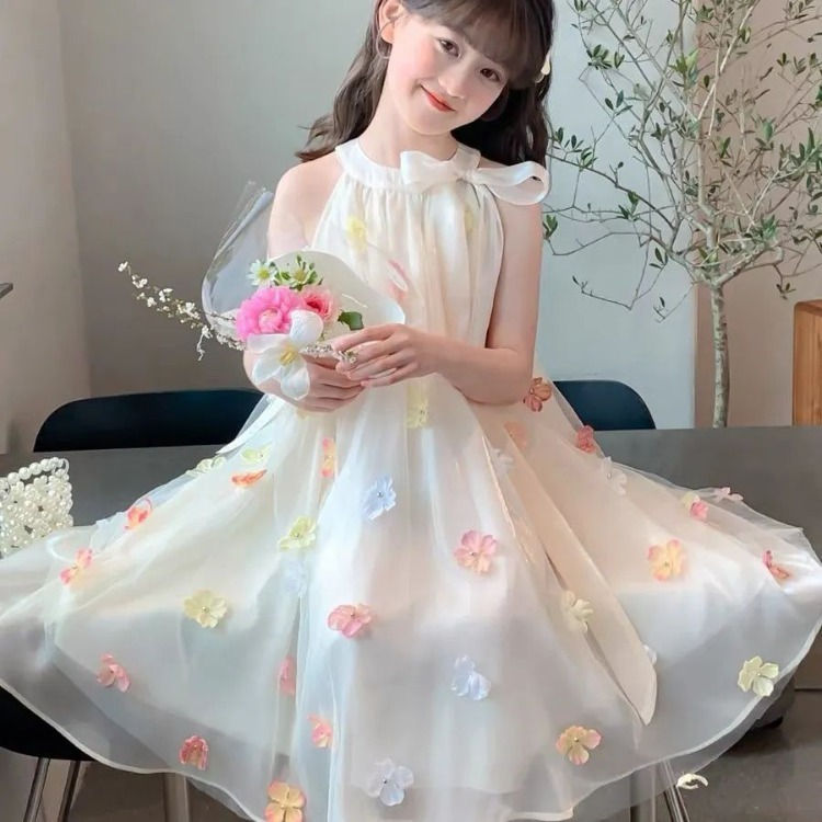 Miniatura: Summer Mesh Vest Dress for Kids Princess Girl Dresses Korean Reviews Many Girls 
