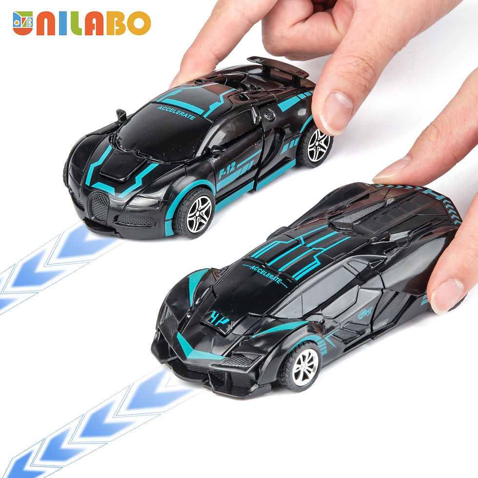 Miniatura: Transformable Robot Sports Car Toys, No Batteries, Educational Kids Gift, Colorf