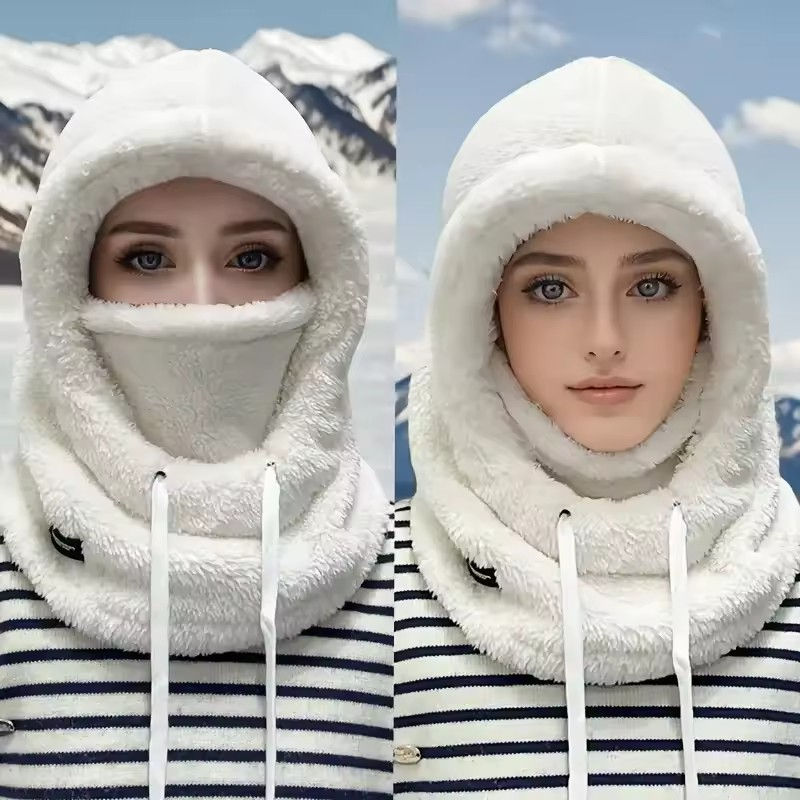 Miniatura: Warm Thermal Windproof Balaclava Ski Hood Motorcycle Face Cover Polar Fleece Adj