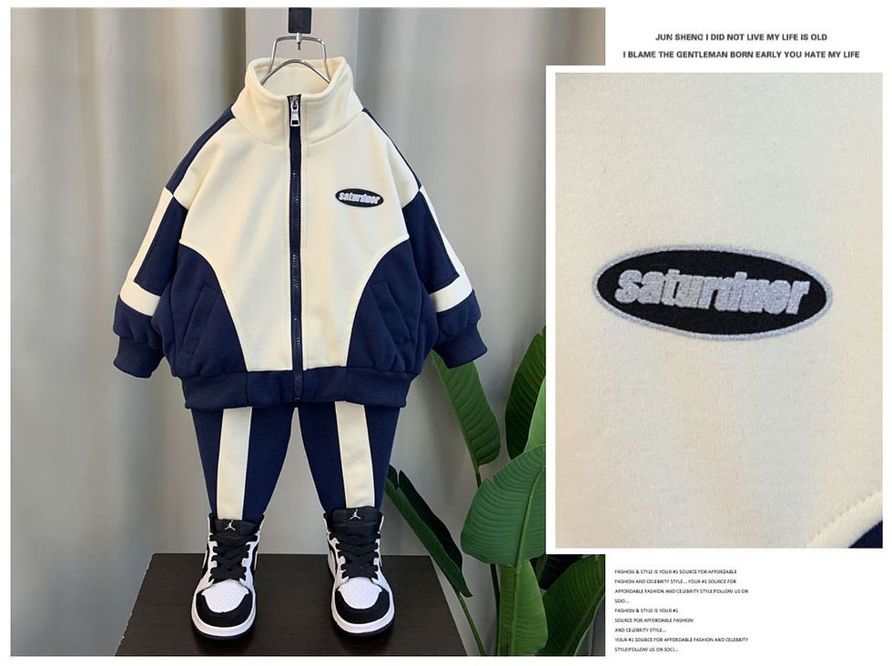 Miniatura: Children's Clothing Set Spring and Autumn Season New Boys and Babies Casual Jack