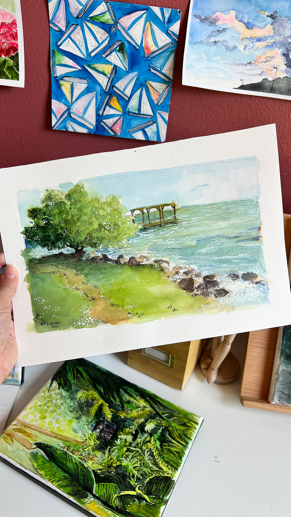 Thumbnail: Breakfast by the River - Original