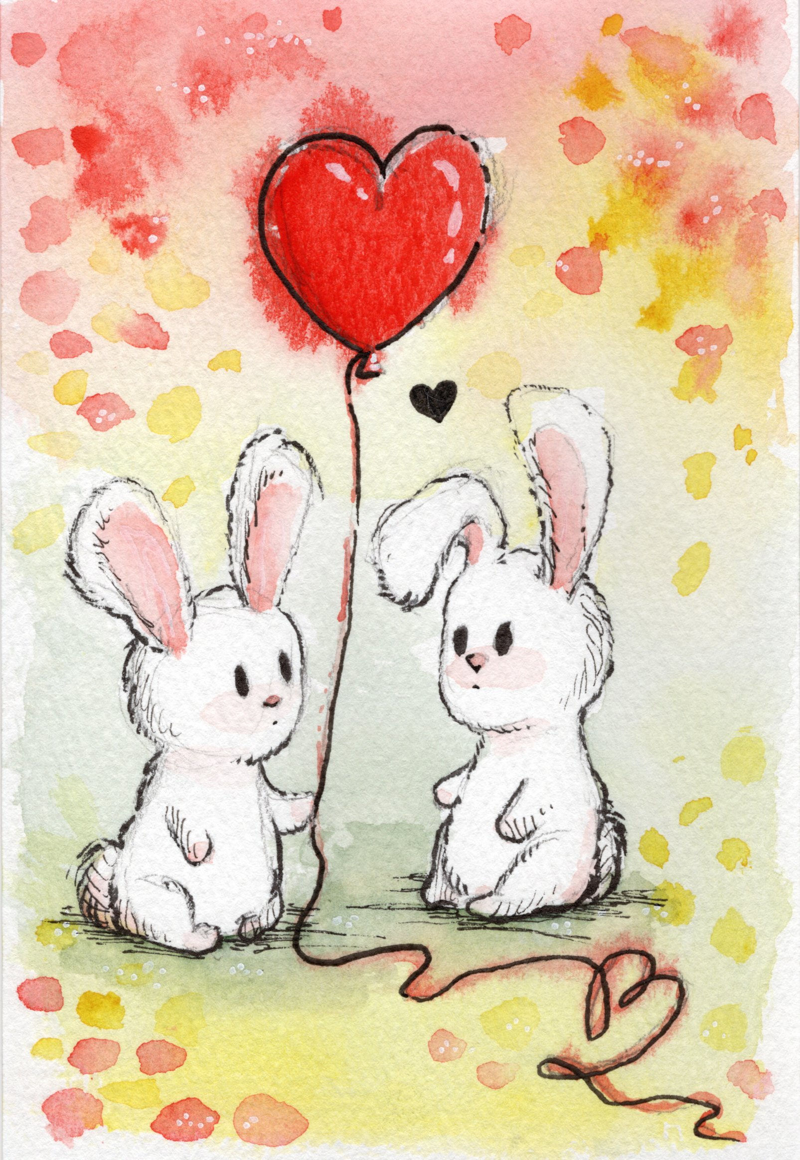 Bunny Valentine - Greeting Card