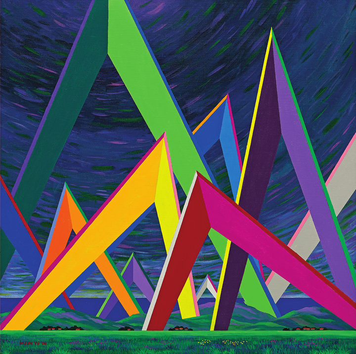 40. 무지개 천사들의 소풍  The Picnic of Rainbow Angels  (55×55cm).png