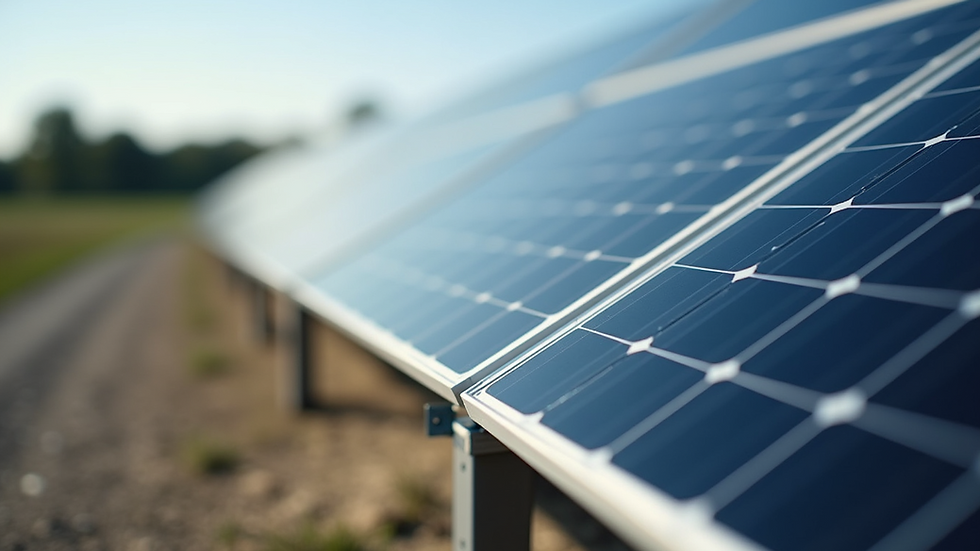 Close-up view of a modern solar power storage system