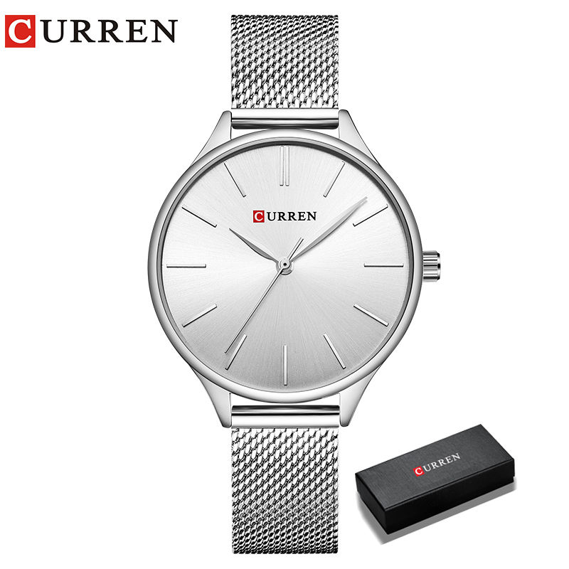 Thumbnail: CURREN Hot Fashion Simple Style New Ladies Bracelet Watches Women Dress Wristwat