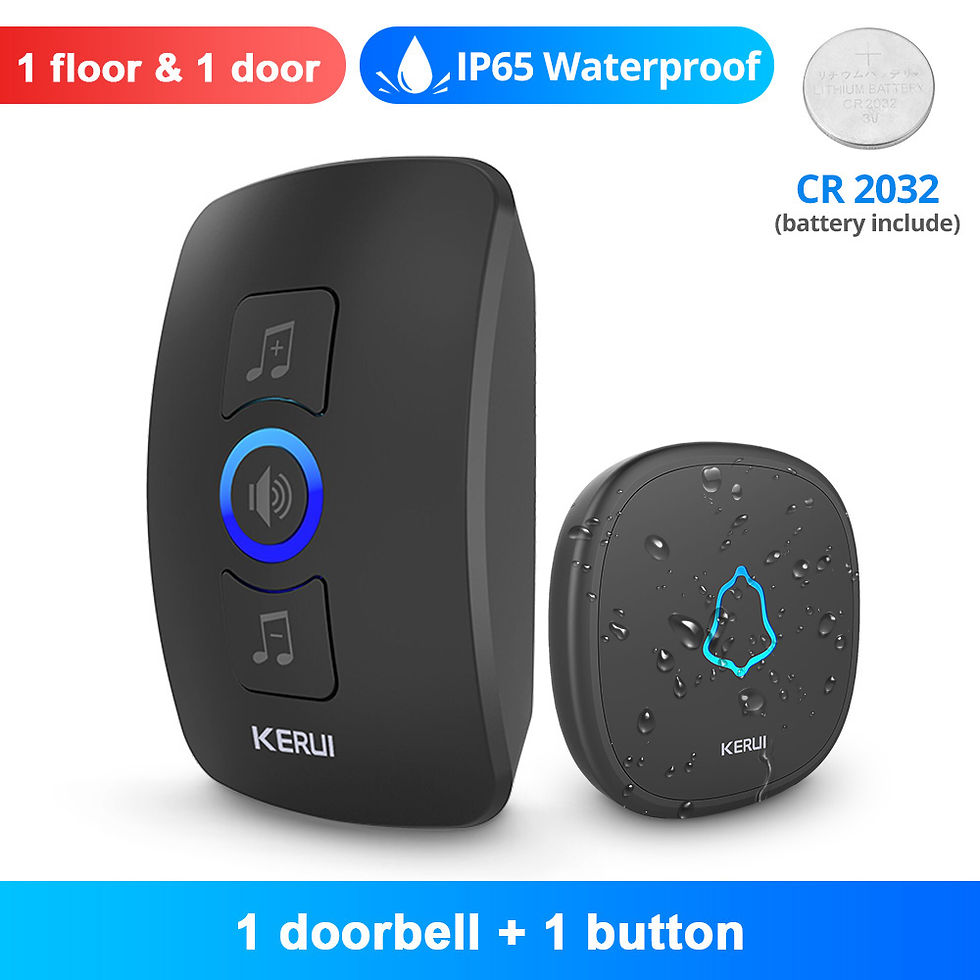 Thumbnail: KERUI M525 Outdoor Wireless Doorbell Waterproof Smart Home Door Bell Chime Kit L