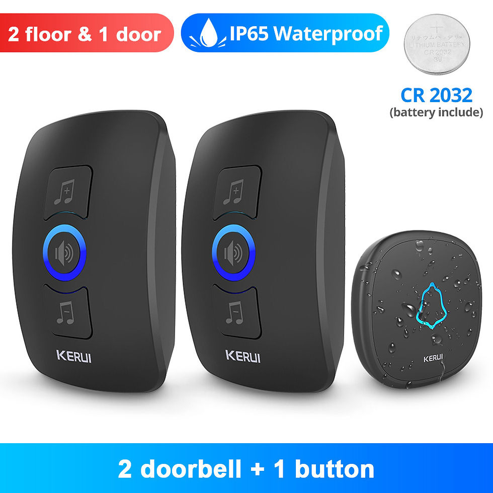 Thumbnail: KERUI M525 Outdoor Wireless Doorbell Waterproof Smart Home Door Bell Chime Kit L