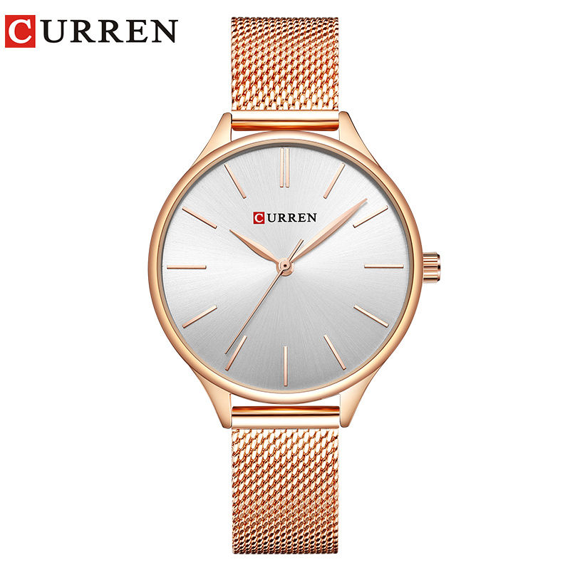 Thumbnail: CURREN Hot Fashion Simple Style New Ladies Bracelet Watches Women Dress Wristwat