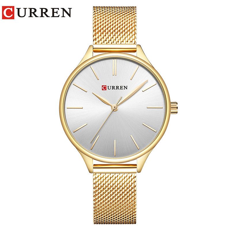 Thumbnail: CURREN Hot Fashion Simple Style New Ladies Bracelet Watches Women Dress Wristwat